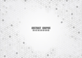 Abstract hexagonal molecular structures in technology background and science style. Medical design. Vector illustration