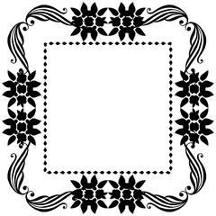 Vector illustration wreath frame for elegant decoration