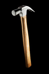 Claw Hammer isolated on a black background
