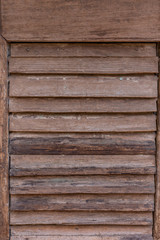 Old wooden door hinges