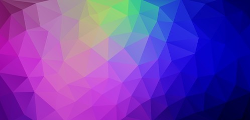 Bright horizontal Multicolor triangle background - Vector Eps