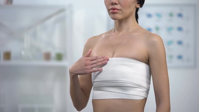 Sexy Chest Woman Mammologist Silicone Implants Stock Photo 1336518188