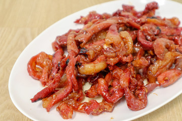 meat with vegetables