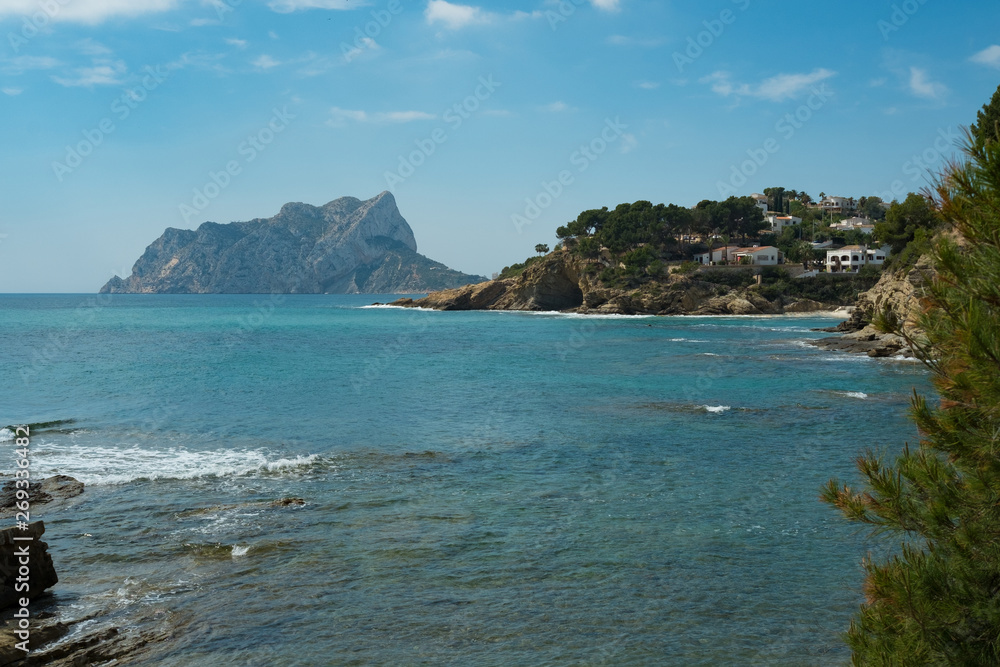 Wall mural Benisa coastline towards Calpe