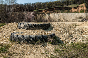 Obraz premium Motorcycle race track motocross - Trail for motocross