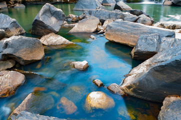 Namtok Tat Ton Popular summer destinations and is the best waterfall in Chaiyaphum, Thailand.Tat Ton National Park.Waterfalls with natural stone view, people come to travel in the summer a lot.