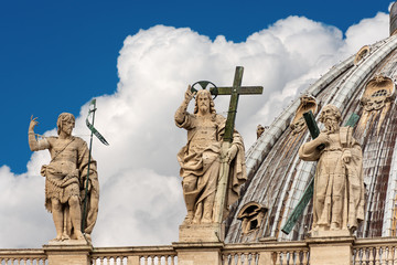 Obraz premium Detail of the Basilica of Saint Peter - Vatican city