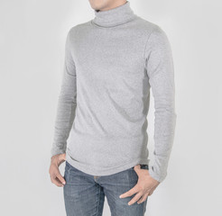 Shirt design and people concept Mock up template for design print