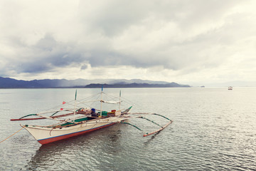 Naklejka na ściany i meble Boat in Philippines