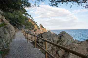 Obraz premium Cala de Sant Francesc in Blanes, Costa Brava