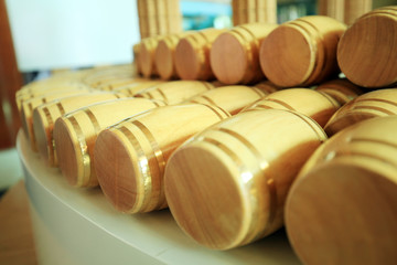  Wine Cellar with Wooden Barrels