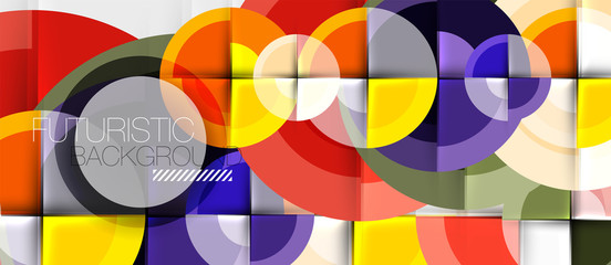Obraz premium Circular geometrical design template