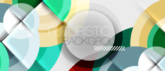 Obraz premium Circular geometrical design template