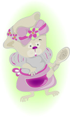 Concept image of symbol chinese happy new year 2020.