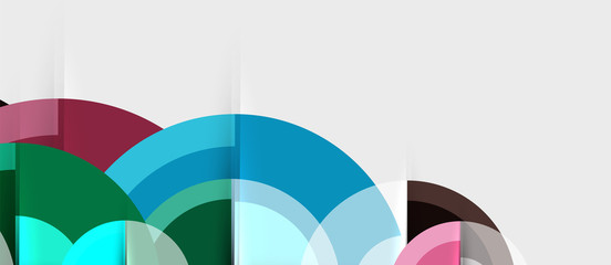 Geometric design abstract background - circles