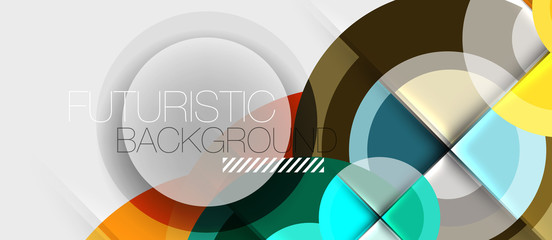 Geometric design abstract background - circles