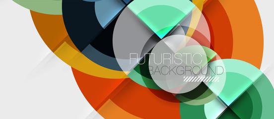 Obraz premium Circular geometrical design template