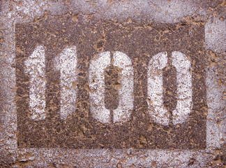 the numbers on the asphalt 1100