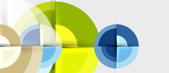 Geometric design abstract background - circles
