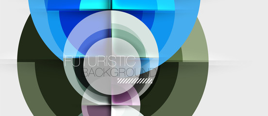 Obraz premium Geometric design abstract background - circles