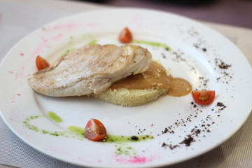 Tasty dish in the restaurant