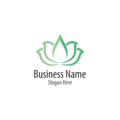 Fototapeta premium Beauty flowers logo template vector icon
