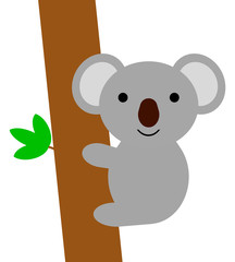 木に登っているコアラ