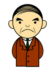 スーツを着た中年男性