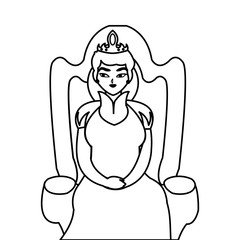 queen on throne character