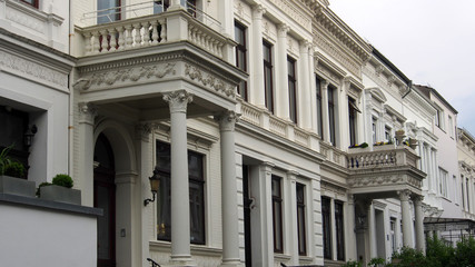 Altbaufassaden im Ostertorviertel in Bremen, Altbremer Häuser	