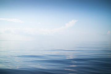 Just water and sky