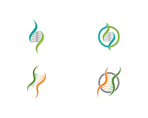 DNA, genetic sign, elements and icon illustration