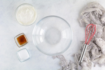 Applesauce Cake with Low Fat Zero Point Oat Crust and Yogurt Topping- Recipe Preparation Photos with Ingredients and Step by Step Instructions