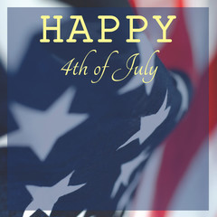 Congratulatory photo of Independence Day of America.