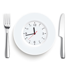 Clock Knife Fork Stainless Steel Flatware