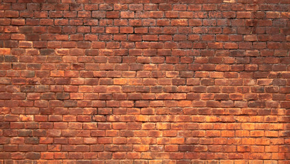 old red brick wall background