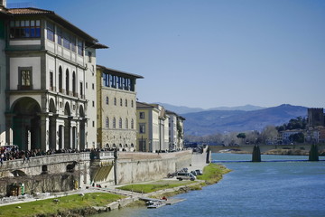 Fototapeta na wymiar Lungarno, Florence, Italy