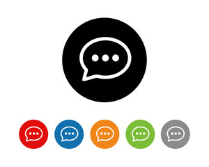 Chat Icon flat symbol vector
