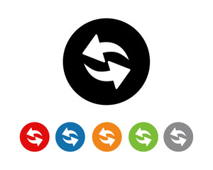 Refresh Flat icon, Reload icon vector