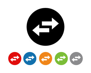switch arrows for Web icon flat symbol vector