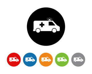 Ambulance icon vector