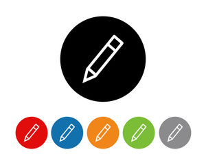Pencil icon symbol vector
