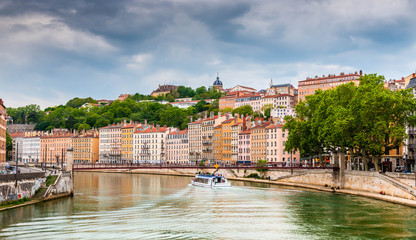 Panorama de Lyon dans le Rhône, France