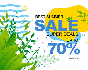 Super Deals Offer for Summer Sale Advertisement