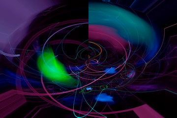 abstract digital fractal fantasy design