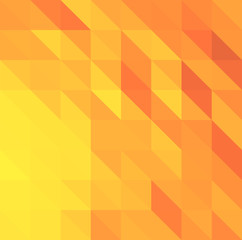 Yellow abstract low poly triangles background