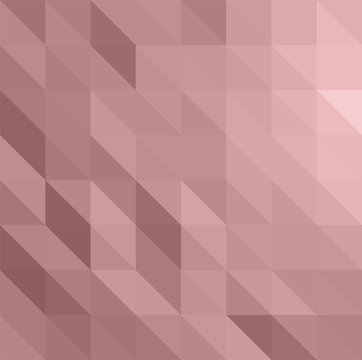 Rose quartz abstract low poly triangles background