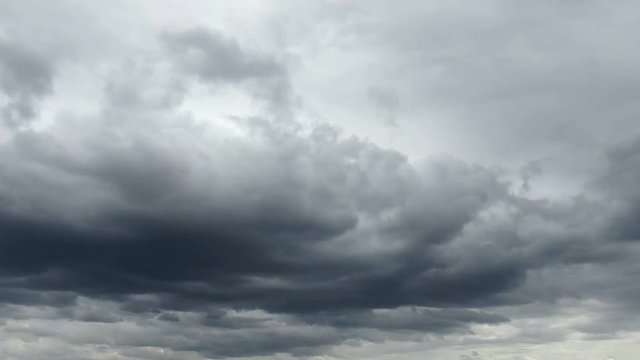Storm clouds time lapse, stormy sky