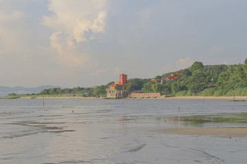 Sunset beach in ha pak nai hong kong