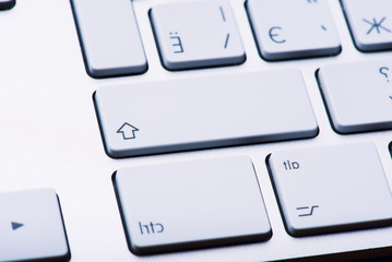 white laptop keyboard
